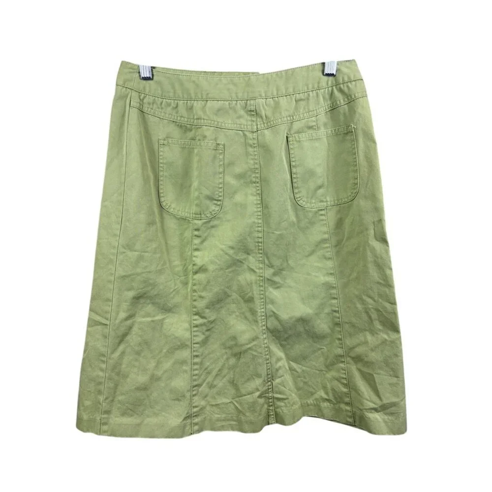 Talbots Women's Green Mid-length Skirt - Picture 2 of 5